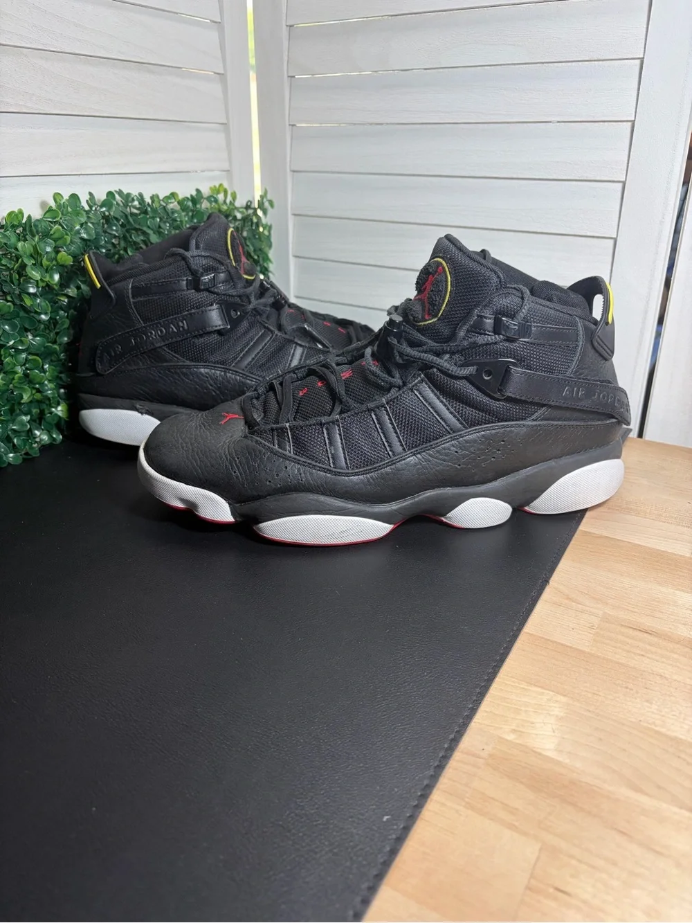 Air Jordan 6 Rings Playoffs Black White Red 322992-063 US Men’s Size 11 No Box